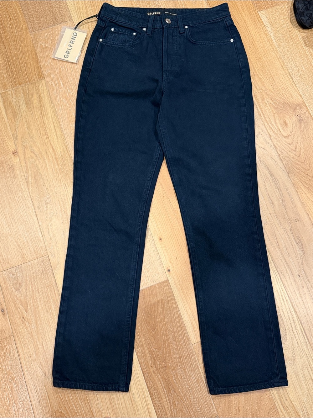 GRLFRND the Karolina High-Rise Straight Leg Jeans 25 nwt presidio‎